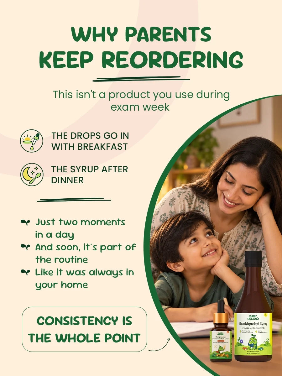 Brain Booster Combo for Kids | Swarnaprashan Drops (15ml) + Ayurvedic Shankhpushpi Syrup (200ml)